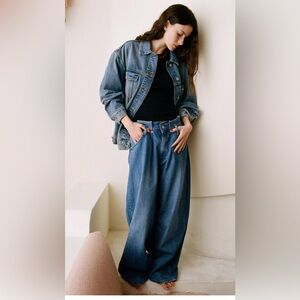 ZARA paper bag jeans size large (40)